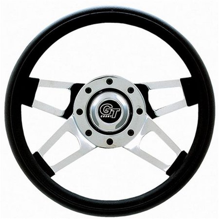 GARANT Grant 440 13.5 in. Challenger Series Steering Wheel - Black & Chrome GRT440